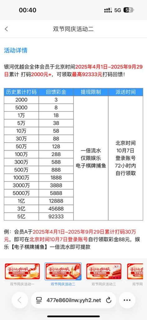 银河优越会2333 累计打码回馈-博彩推广-博彩社区-博彩论坛